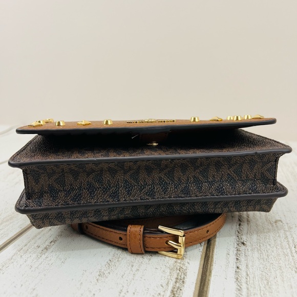 Michael Kors Signature Logo Small Phone Crossbody Bag Wallet - Picture 8 of 13